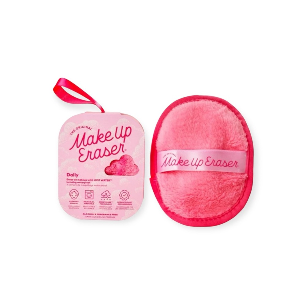 free w/$75 order ㋛ new Make up Eraser ㋛ Daily Mini Face Cleanser ㋛ Pink ㋛  Boxed